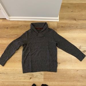 Banana Republic Men’s button up sweater charcoal Gray size Large